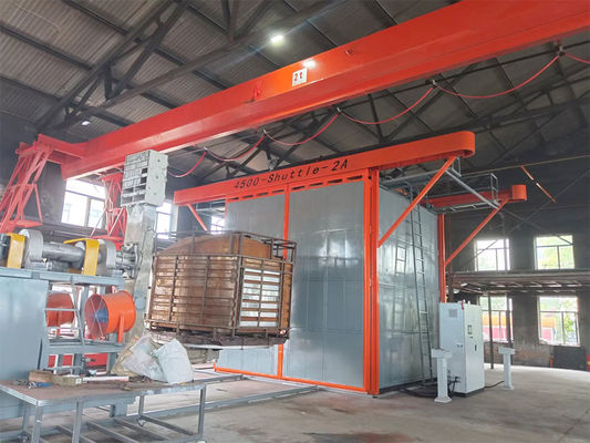 kaufen Automatische Shuttle-Rotationsformmaschine 2 Wagen 7.5KW Leistung PLC-Steuerung Online-Herstellung