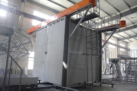 Eine vollautomatische, durch PLC gesteuerte Rotationsformmaschine Eine Rollenformmaschine zur Herstellung von Wasserbehältern