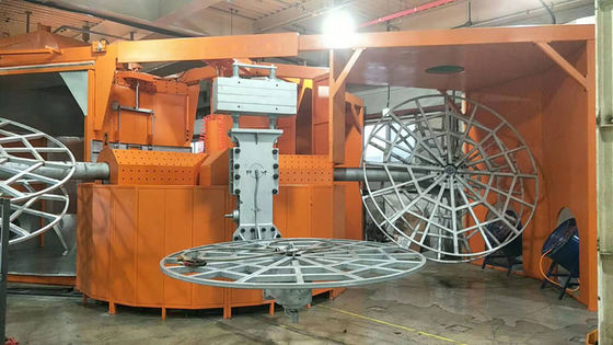 Automatische Formmaschine, gesteuert durch PLC Automatische Energieeinsparende Rotationsformmaschine mit Zwei-Stations-Heizkammer