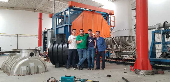 Kunststoffprodukte herstellen Maschine Shuttle Rotomolding Maschine In China Kunststoff Hohlformmaschine