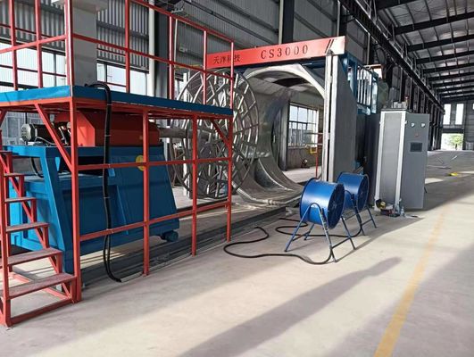Energieeinsparende Shuttle-Rotomolding-Maschine mit Formgeschwindigkeit von 1-10 Stück/min und 500000 Kcar Brennerkapazität