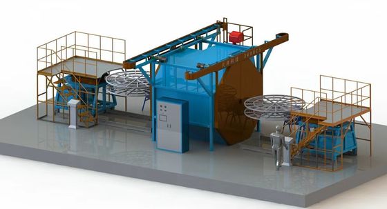 Schimmelformschließgeschwindigkeit 100 mm/s Kunststoffwasserbehälter Blasformmaschine mit Temperaturregelung