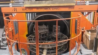 Mobiler Injektionsofen mit drei Armen